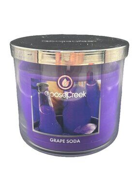 Goose Creek Grape Soda 3 Wick Jar Candle 14.5 oz Purple Sweet Home Fragrance